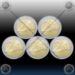 5 x 2 EVRO NEMČIJA (A,D,F,G,J) 2018  "BERLIN" UNC